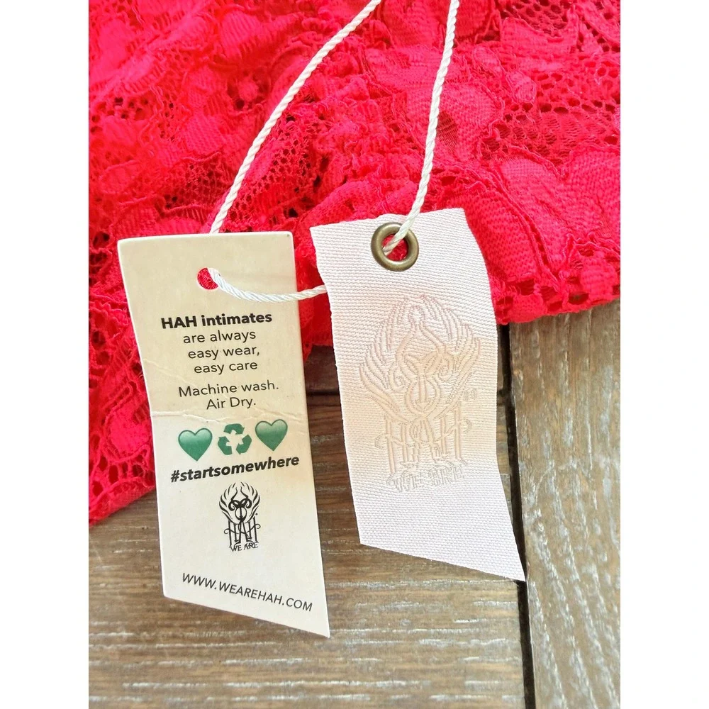We Are HAH Comin' In Haht Lace Bodysuit Womens Red XS